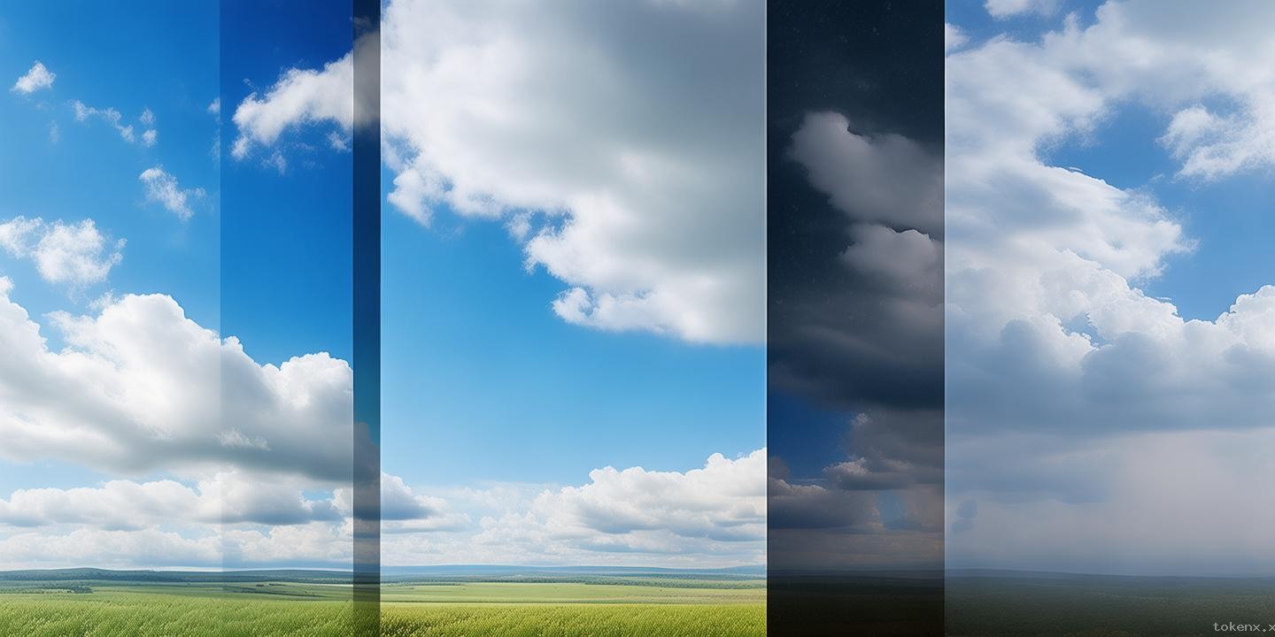 天空：晴朗、多云、阴雨、雾霾天的多维度对比分析